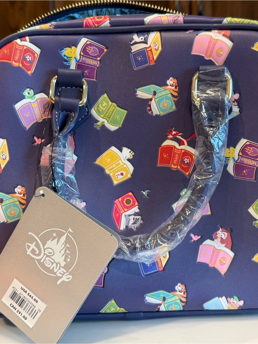 Loungefly Disney Princess AOP crossbody+ Wallet Set - NWT - Picture 2 of 9